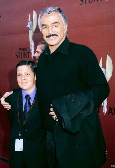 Burt Reynolds and young Quinton