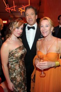 Laura Deibel with daughter Katherine Allen and ex-husband Tim Allen during the 18th Annual Elton John AIDS Foundation Oscar Party