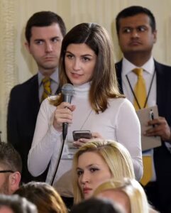 Kaitlan Collins asked at the 2017 presidential press conference