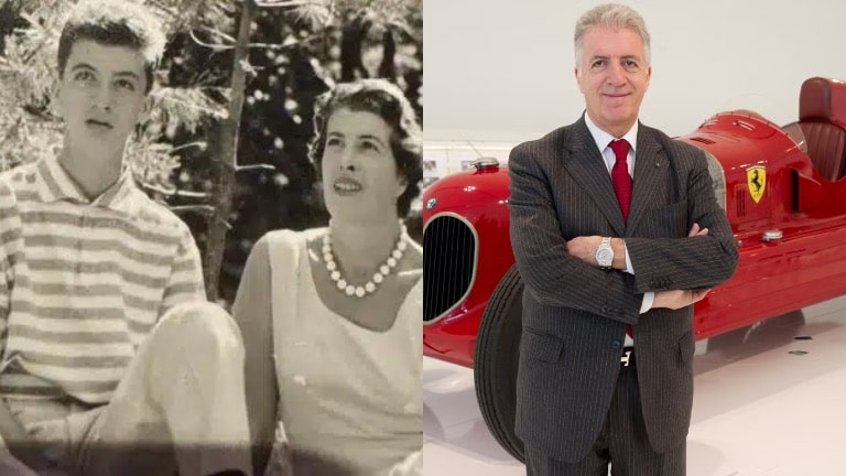 Pierro and his mother Lina Lardi, He is currently the vice chairman of Ferrari